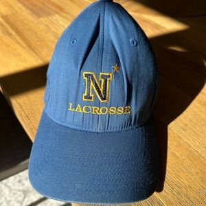 Navy lacrosse Schmee hat vintage